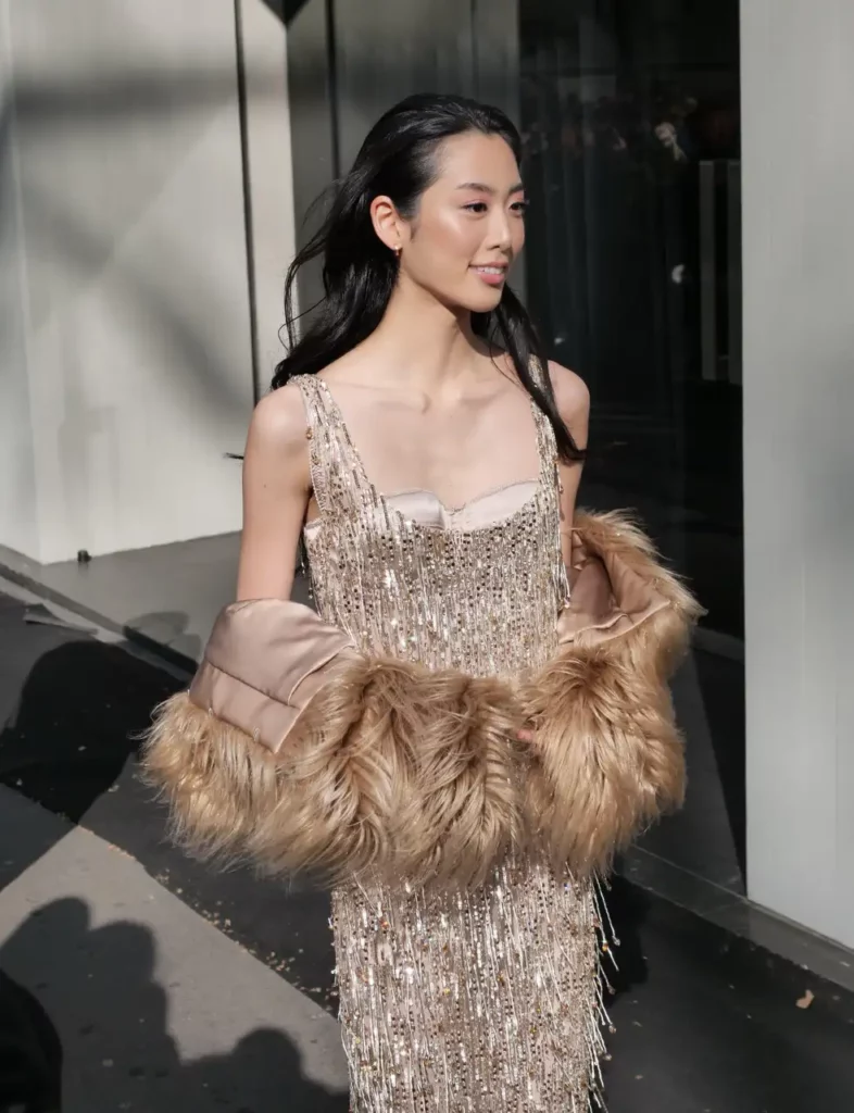 Champagne sequins suit every skin tone (Alamy/PA)